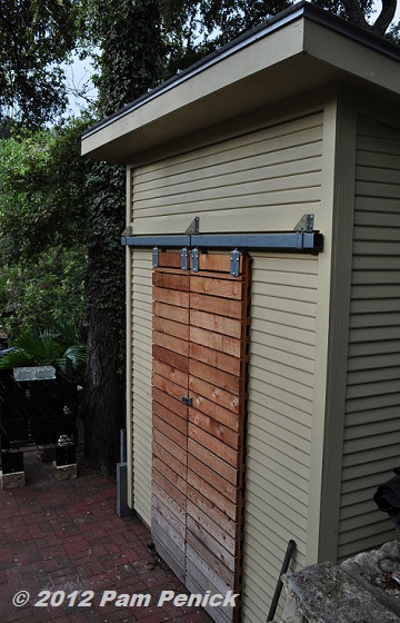 ... house, this contemporary shed with sliding barn doors caught my eye