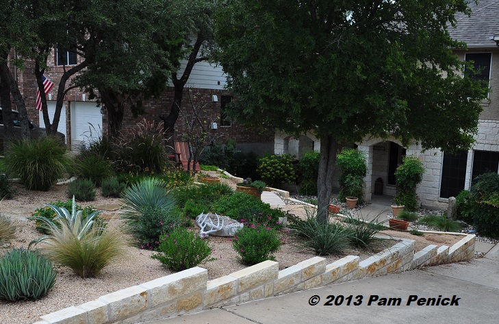 Drive-By Gardens: Terraced, xeric front yard garden