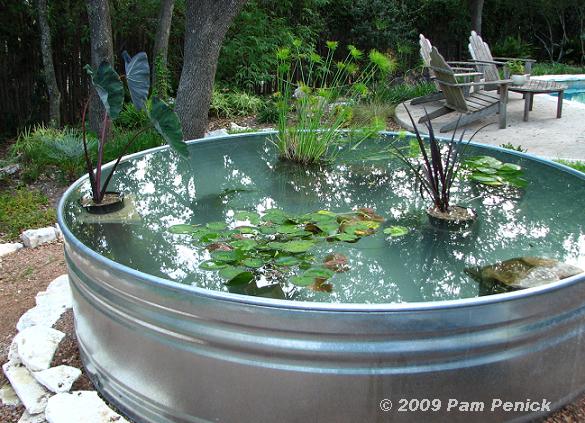 How to make a container pond in a stock tank - Digging