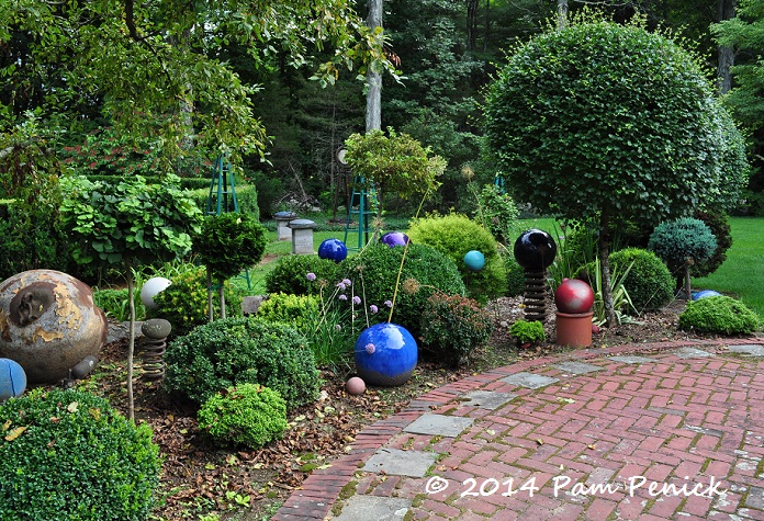 Ceramic Garden Spheres  Garden Inspiration