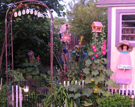 Mom's hollyhocks