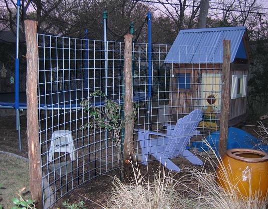 Construct a trellis screen to make a vine-covered garden wall