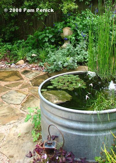 How to make a container pond in a stock tank - Digging