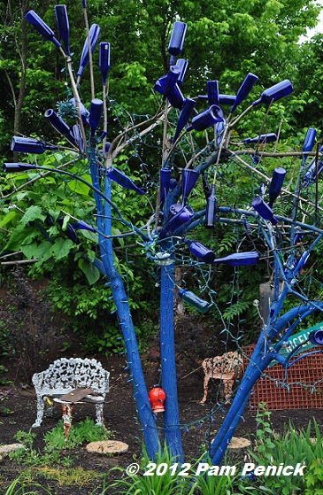 Asheville Garden Bloggers Fling: Christopher Mello's garden has the blues