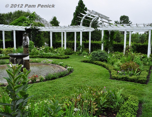 Romantic gardens of Fearrington House, North Carolina