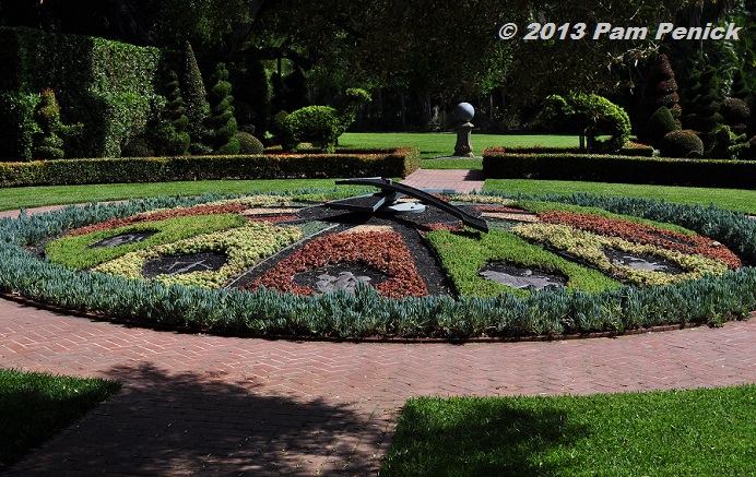 Visit to Lotusland, part 4: Rear terrace, parterre & lemon arbor