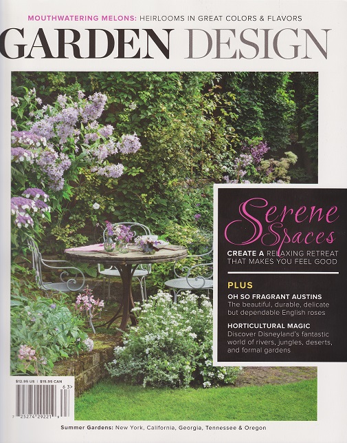 Look for me in Garden Design and my book in Southern Living