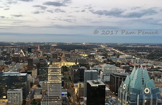 Bird's-eye view of downtown Austin