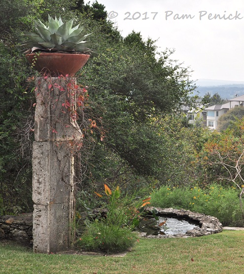 Canyon-side garden of Tait Moring: Austin Open Days Tour 2017