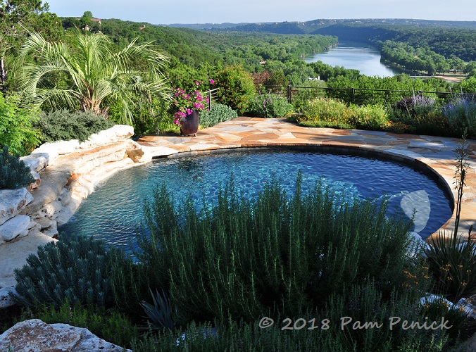 Kirk Walden's Hill Country garden atop Lake Austin