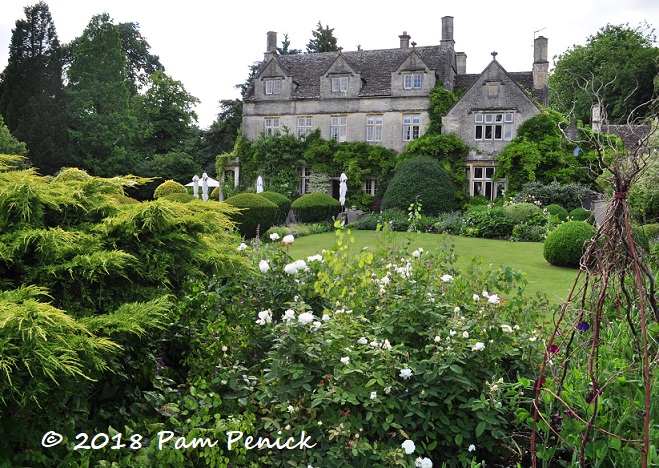 Tea in Rosemary Verey's garden at Barnsley House