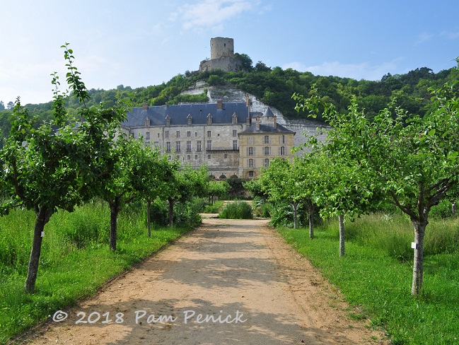 Historic kitchen garden at Château de La Roche-Guyon