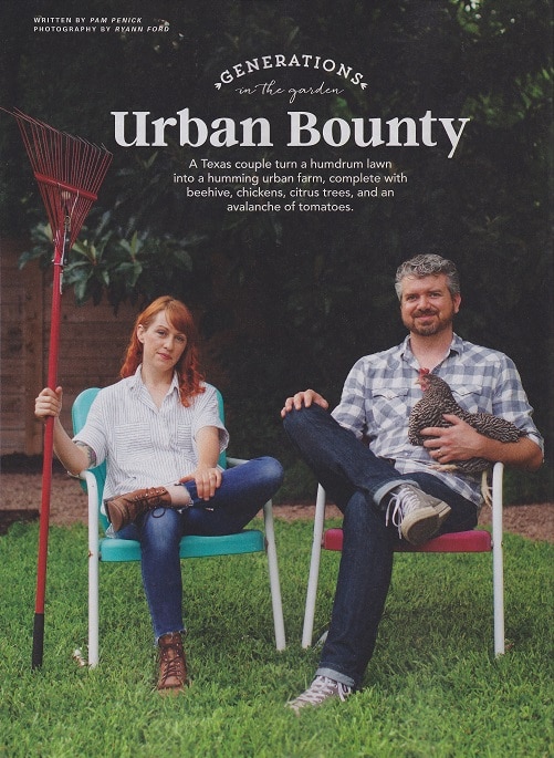 My article on urban farm gardeners appears in Country Gardens