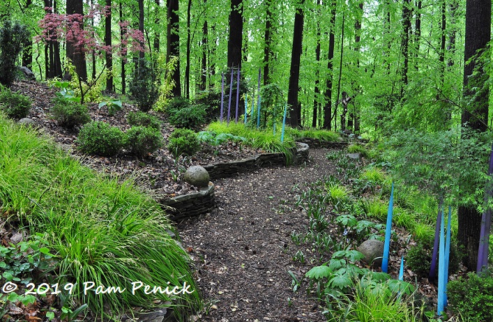 Woodland tapestry: Jay Sifford's garden of foliage, art, and light