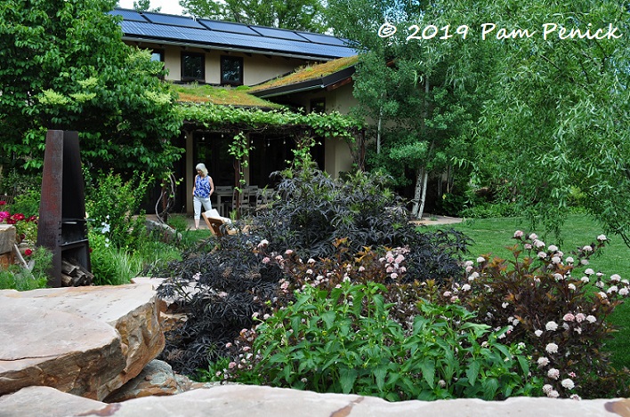 TatTopia garden embraces stonework and sustainability: Denver Garden Bloggers Fling