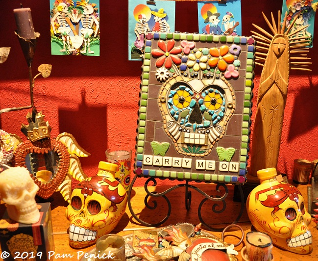 Day of the Dead at Lucinda Hutson's casita and garden