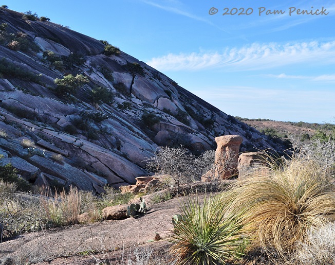 Exploring the massive granite dome of Enchanted Rock