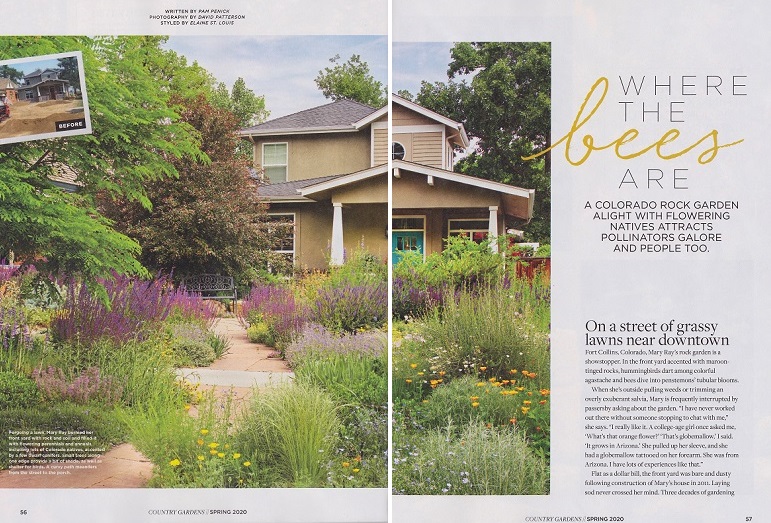 My article about Colorado pollinator garden is in Country Gardens