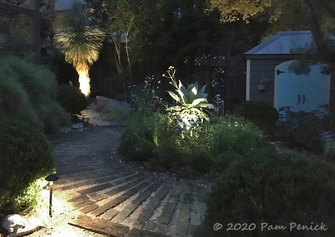 New landscape lighting for back garden