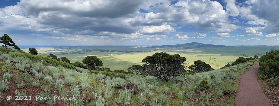 View from a cinder cone at Capulin Volcano National Monument