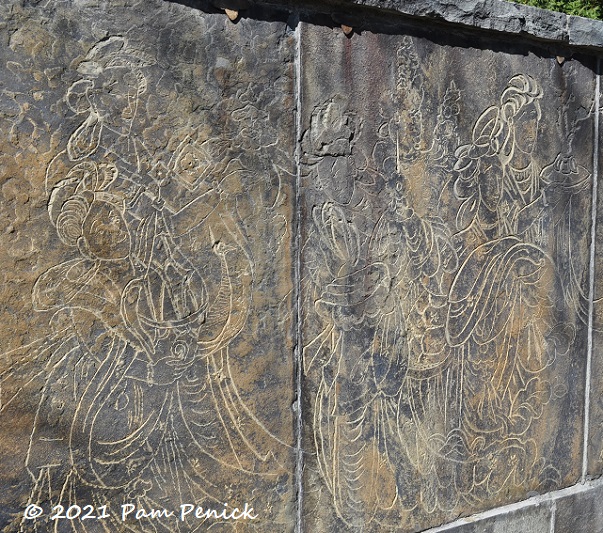 38 Etched Chinese figures stone wall – TodayHeadline