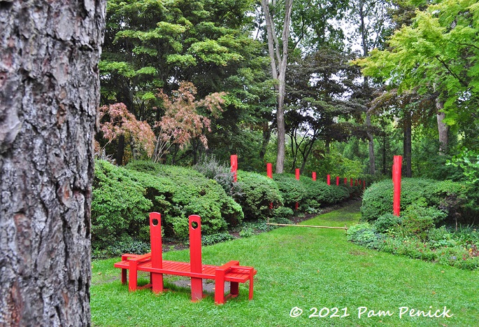 LongHouse Reserve ramble, Part 2: Woodland garden, Yoko Ono sculpture, and Red Garden