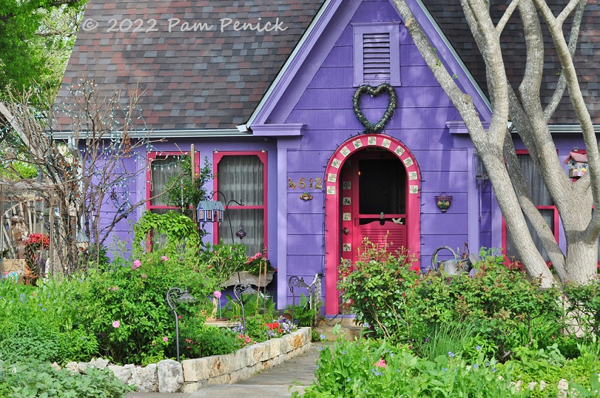 Spring garden party at Lucinda's purple casita