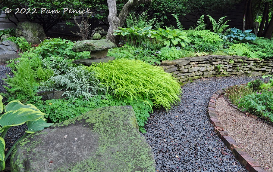08 Curved path Shade garden Stacked stones – TodayHeadline