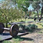 Walking the rails at Santa Fe Railyard Park and Farmers' Market