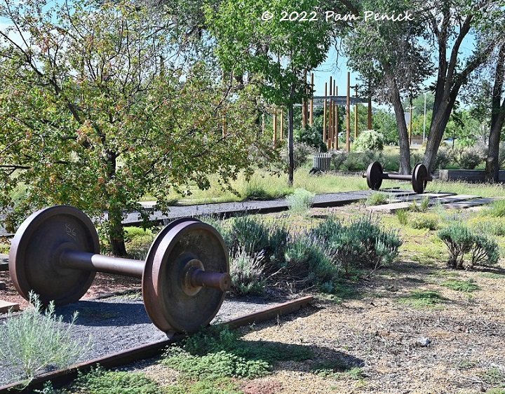 Walking the rails at Santa Fe Railyard Park and Farmers' Market