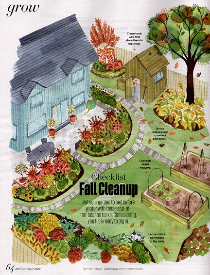 My fall cleanup tips in Better Homes & Gardens