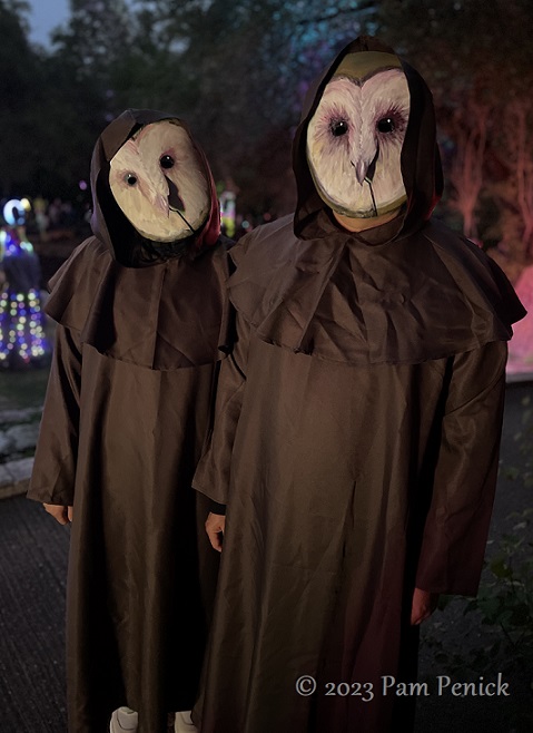 08 Owl people Zilker Backyard lights up with neon, costumes for Surreal Backyard
