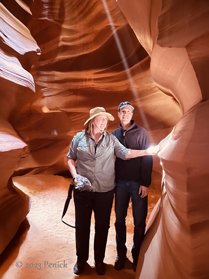 Beams of light set Antelope Canyon aglow