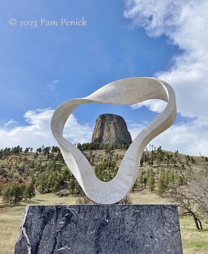 Wyoming Devils Tower National Monument approaching thunderstorm