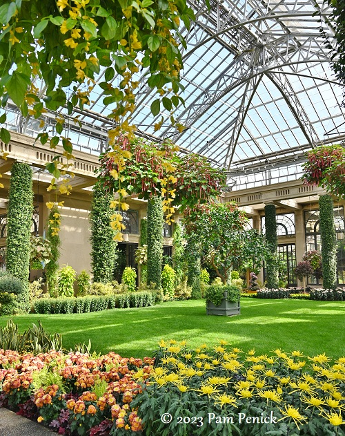 Magical children's garden and plant displays at Longwood's conservatory